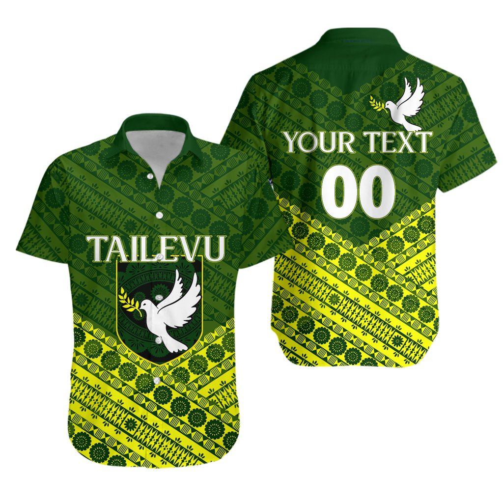 (Custom Personalised) Tailevu Rugby Union Fiji Hawaiian Shirt - Tapa Pattern LT12 - Shopicos