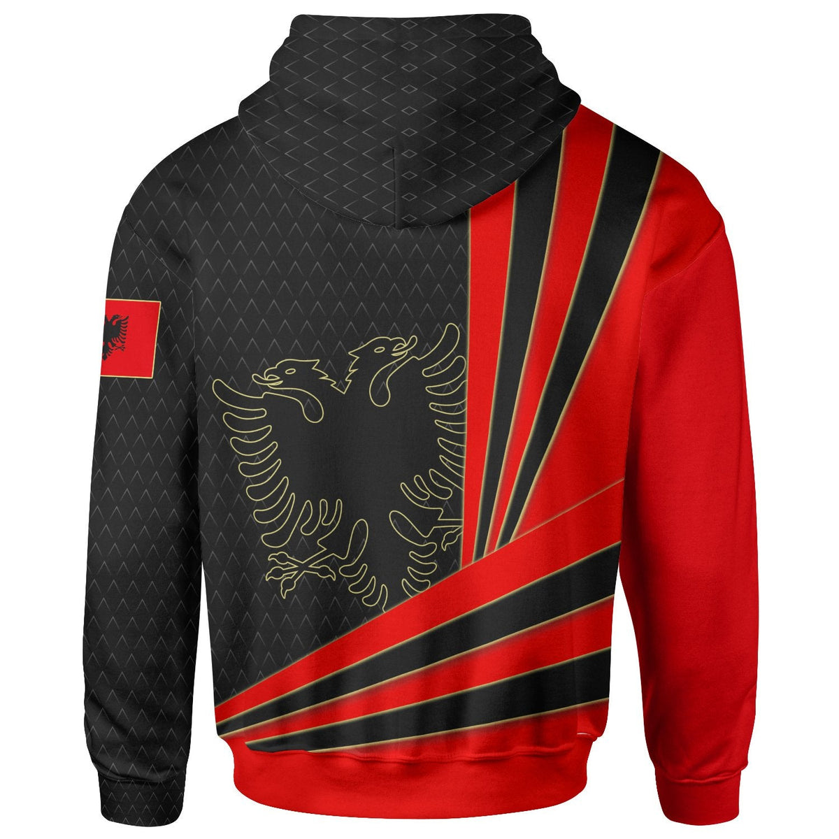 Albania Zip Up Hoodie Albania Flag - Shopicos