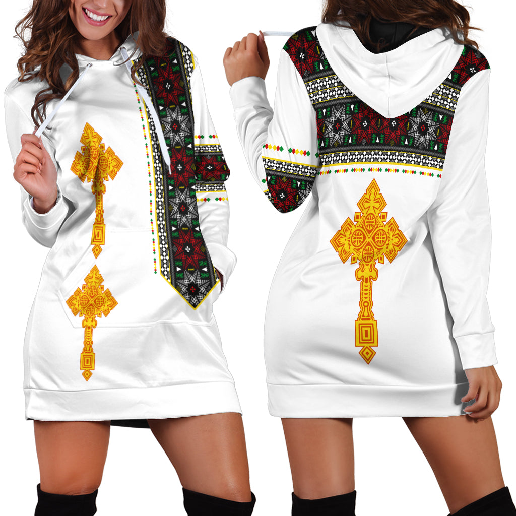 (Custom Personalised) Ethiopia Tibeb Hoodie Dress Ethiopian Cross Fashion LT13 - Shopicos