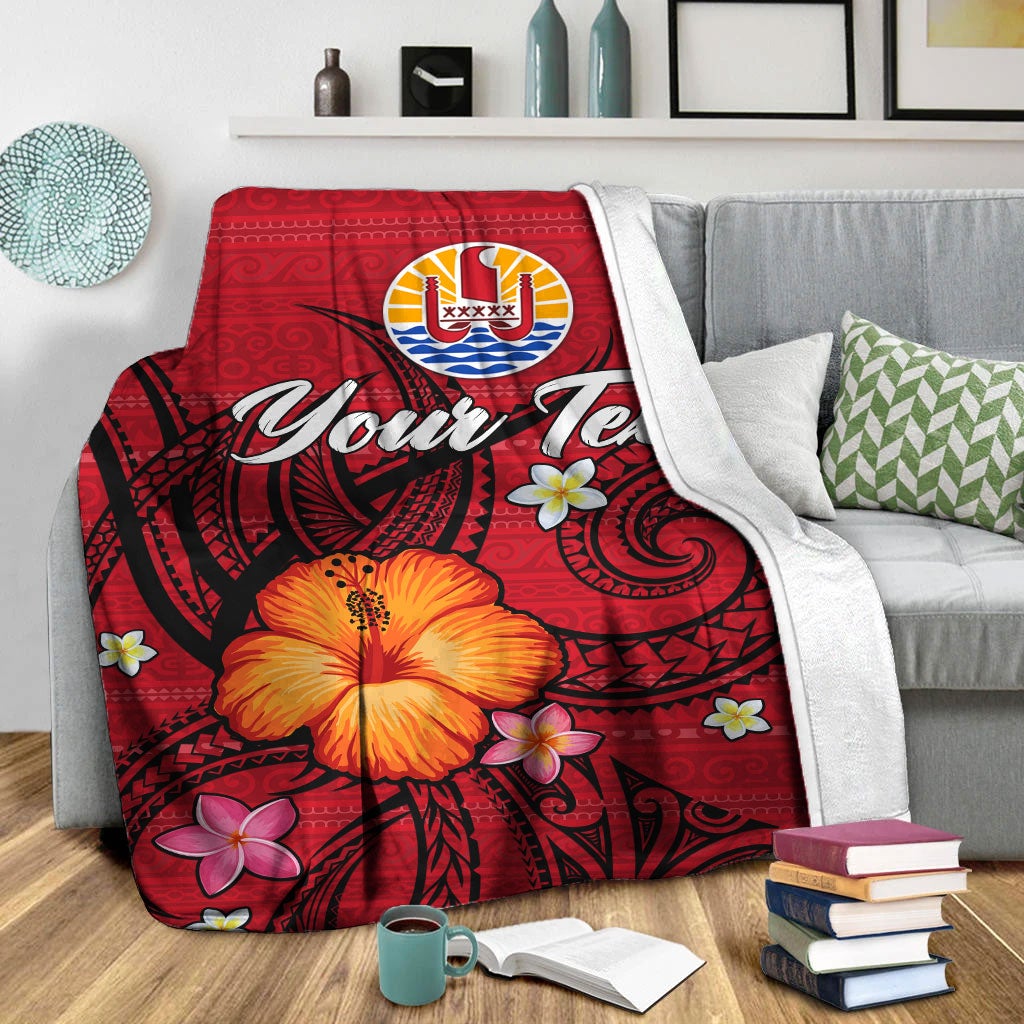 custom-personalised-tahiti-maohi-blanket-hibiscus-with-tribal