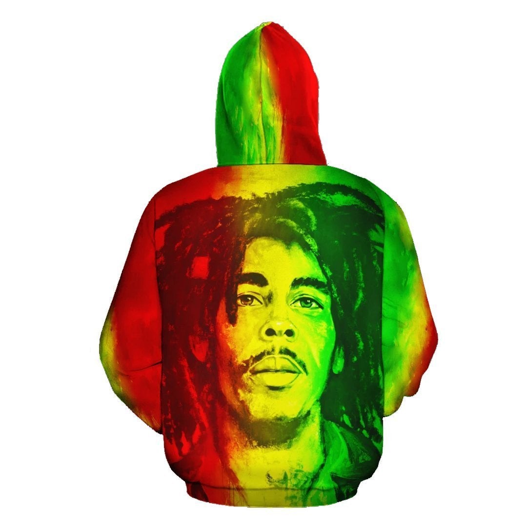 African Hoodie Legend Bob Zip Hoodie - Shopicos