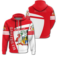 African Zip Hoodie Mauritius Zip Hoodie Sport Premium - Shopicos