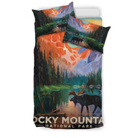 Canada Rocky Mountain Duvet Cover - Shopicos