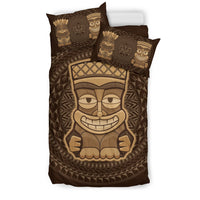 Hawaiian TiKi Funny Polynesian Bedding Set - Shopicos