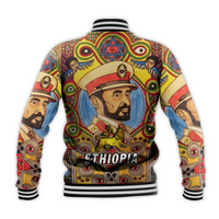 Ethiopia Baseball Jacket Haile Selassie I LT13 - Shopicos