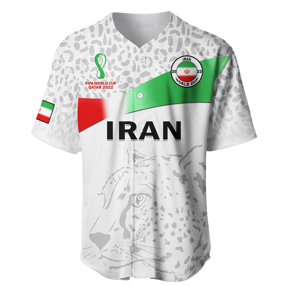 Iran Football Baseball Jersey Team Melli World Cup 2022 - Shopicos