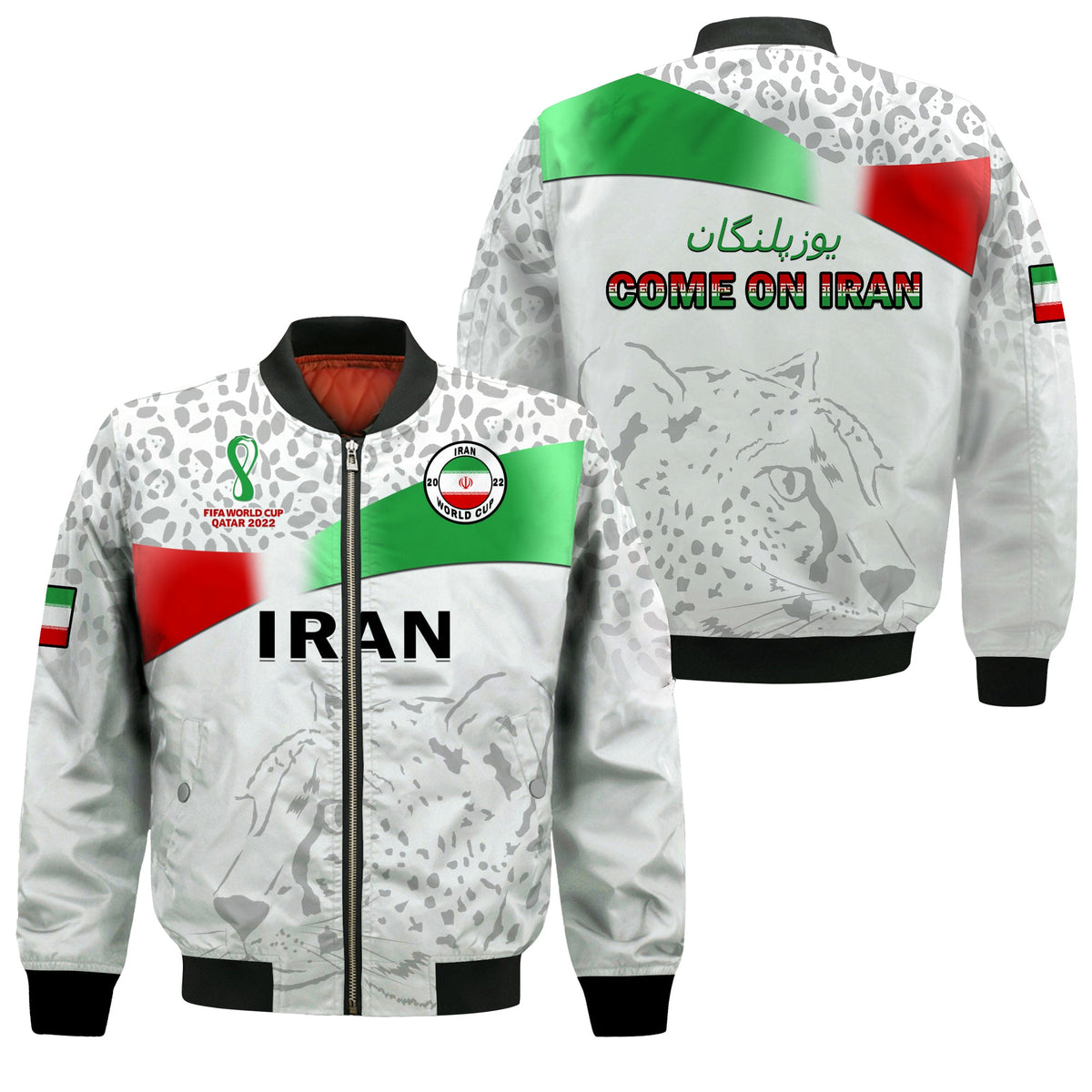 Iran Football Bomber Jacket Team Melli World Cup 2022 - Shopicos