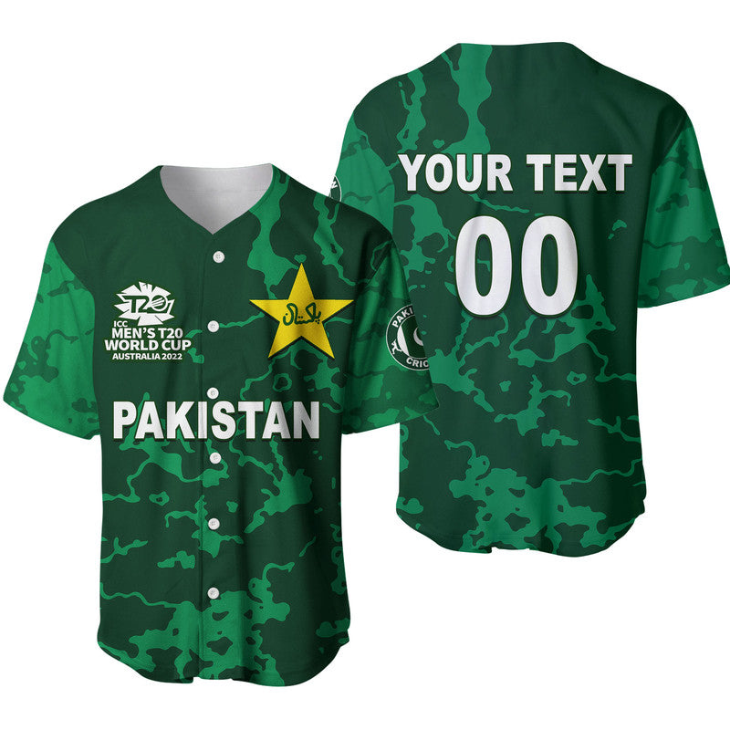 (Custom Personalised And Number) Pakistan Cricket Jersey Baseball Jersey LT6 - Shopicos