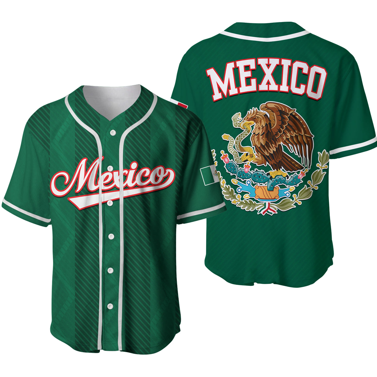 Baseball 2023 Mexico Sporty Green Style Baseball Jersey LT9 - Shopicos