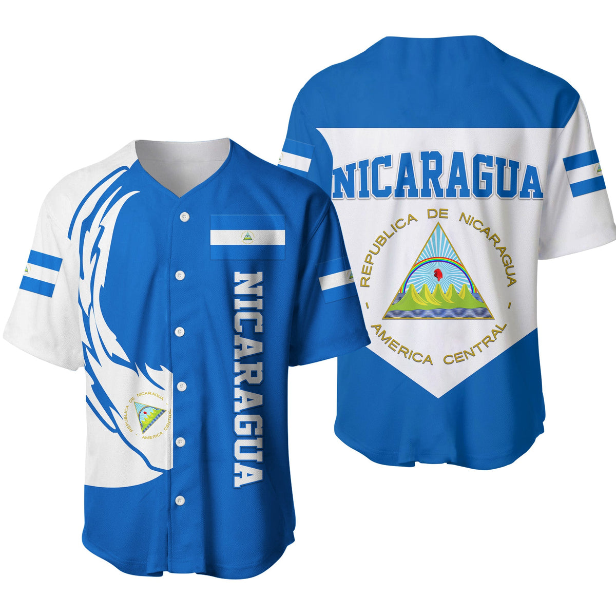 Nicaragua Baseball Team Baseball Jersey LT8 - Shopicos
