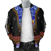 (Custom Personalised) Cameroon Bomber Jacket Atoghu Pattern Black Style - Shopicos