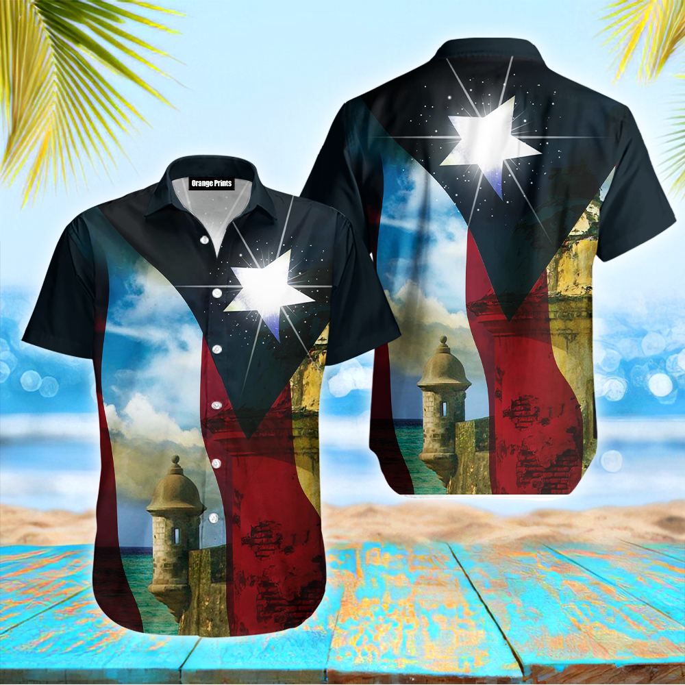 Boricua Puerto Rico Hawaiian Shirt - Shopicos