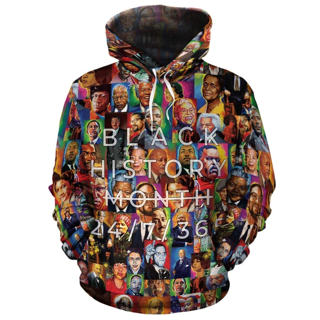 African Hoodie Civil Rights Leaders Oil Painting ArHoodie - Shopicos
