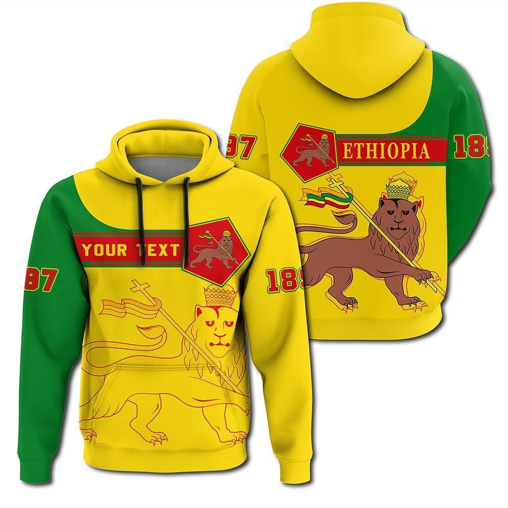 Custom Viking Hoodie - Ethiopia Pullover Pentagon Style - Shopicos