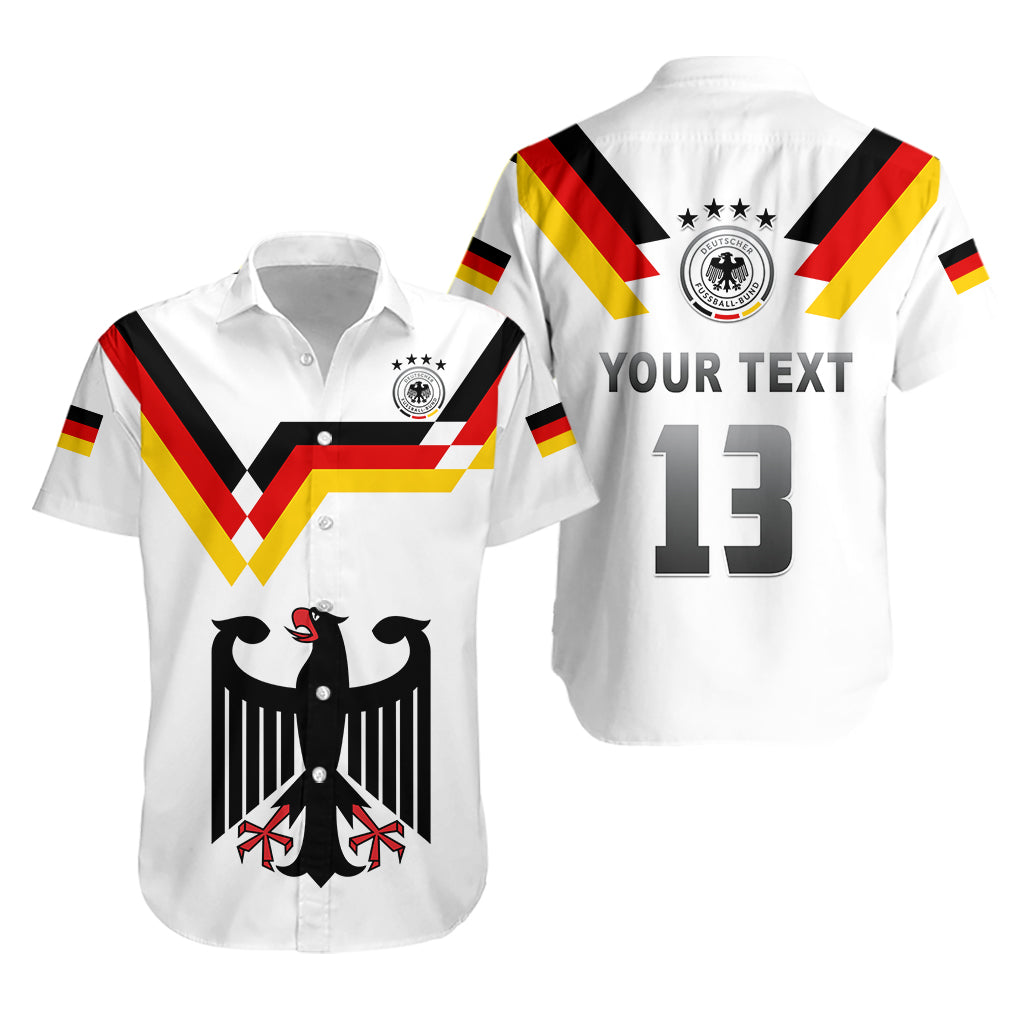 (Custom Text and Number) Germany Football Hawaian Shirt Deutschland 2022 Style LT13 - Shopicos