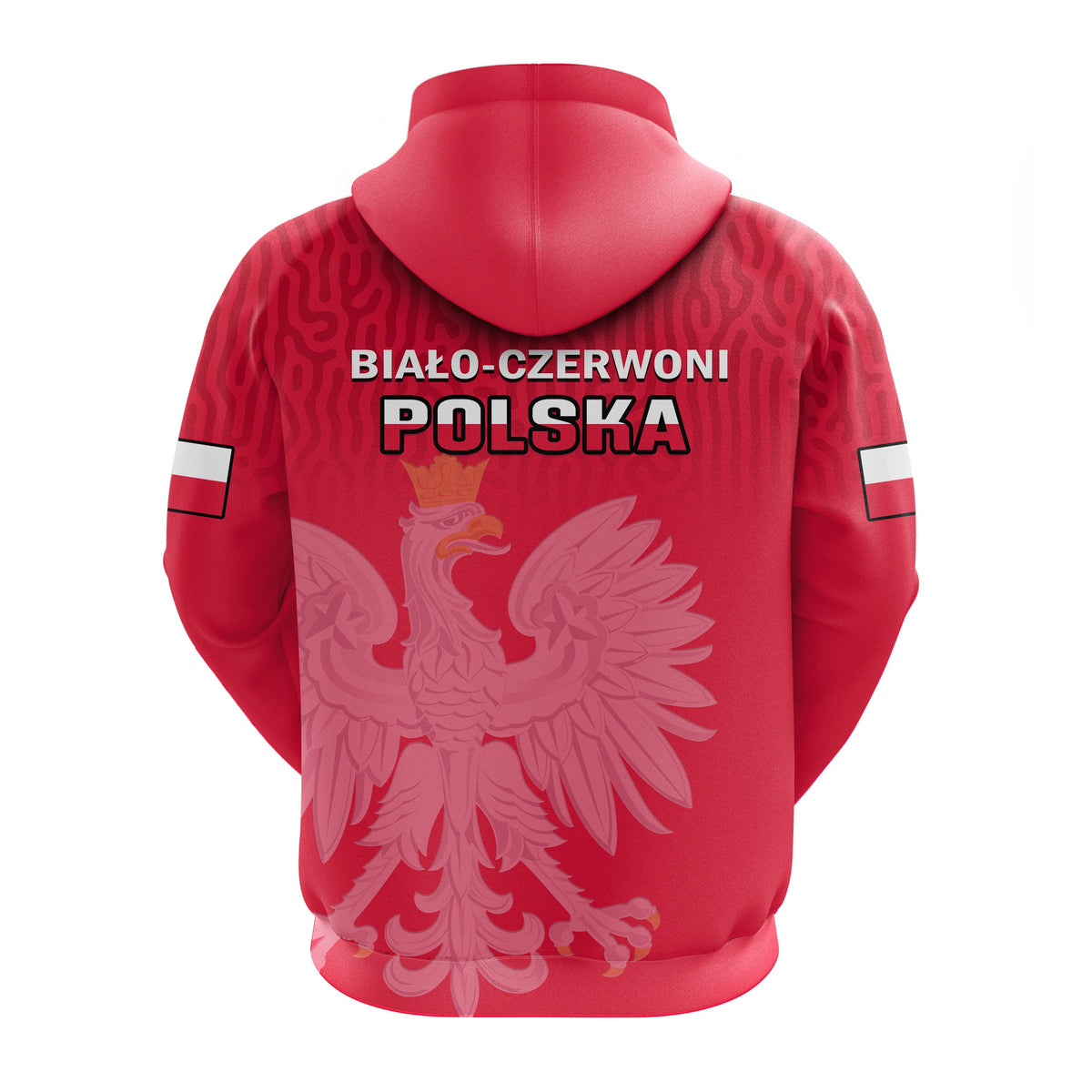 Poland Football Hoodie Polska Football 2022 Red - Shopicos