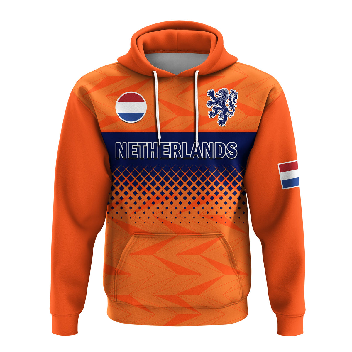 Custom Netherlands Football Hoodie Holland Football 2022 - Shopicos