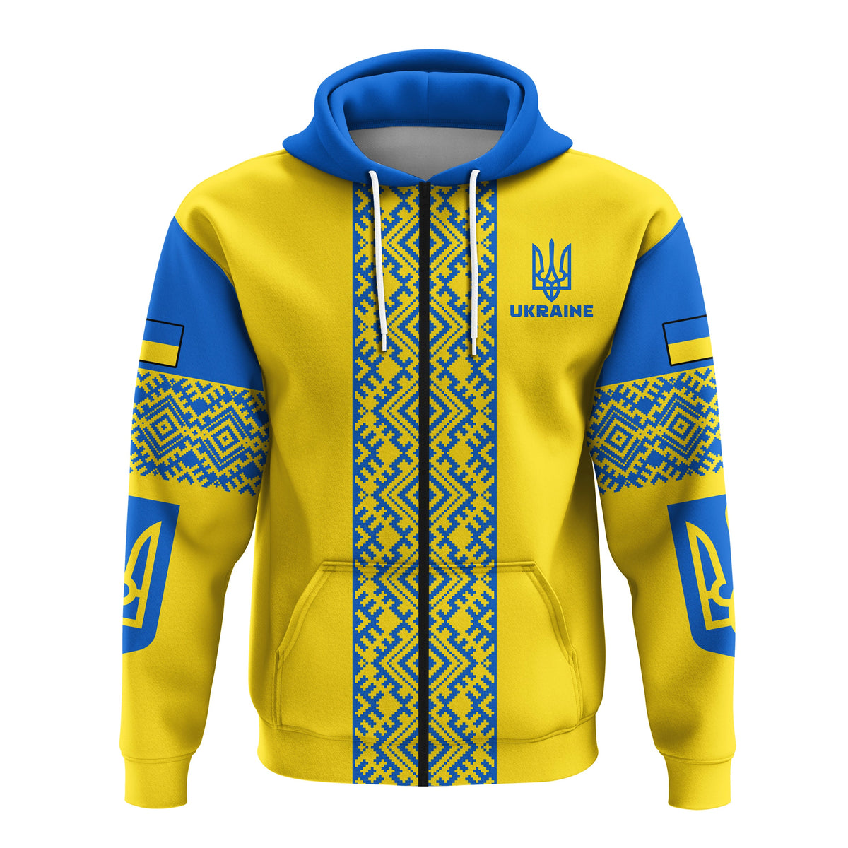 Ukraine Hoodie Ukrainian Pattern LT13 - Shopicos