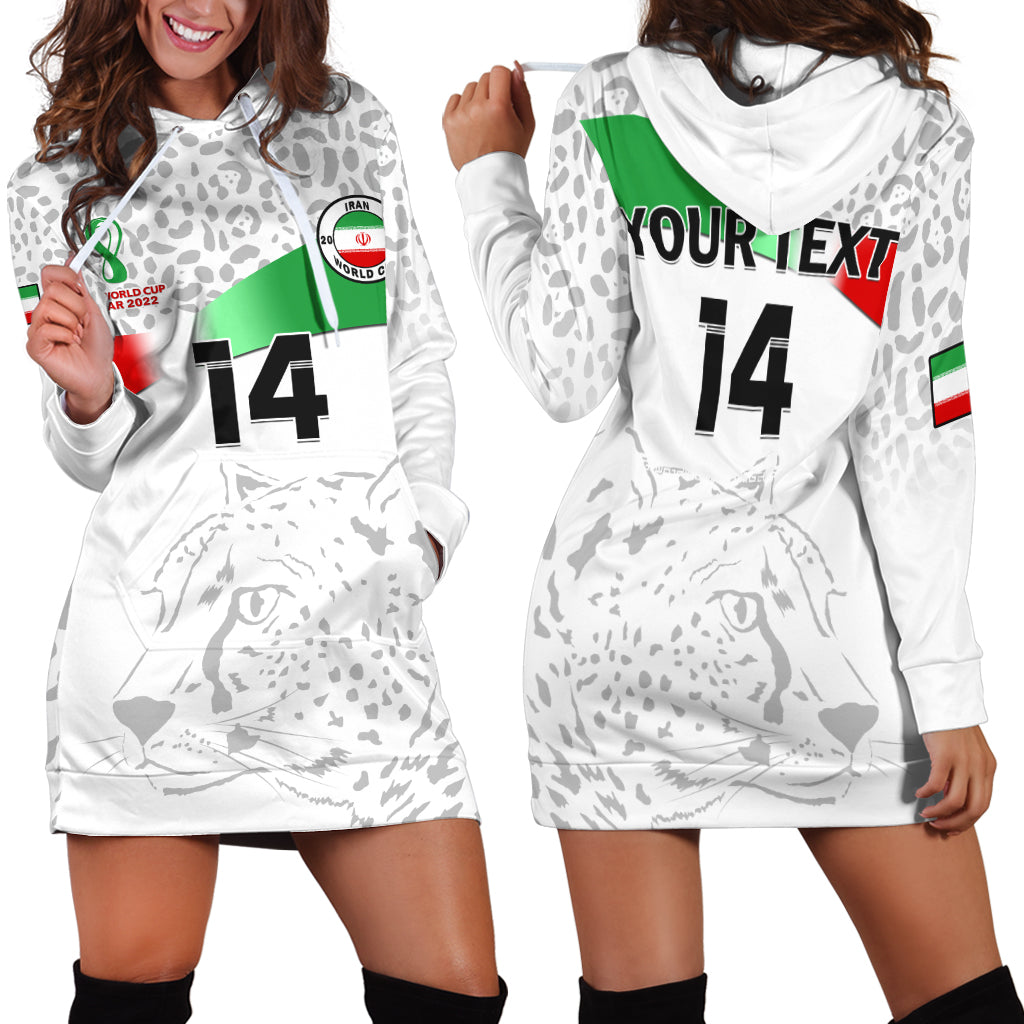 (Custom Text And Number) Iran Football Hoodie Dress Team Melli World Cup 2022 - Shopicos
