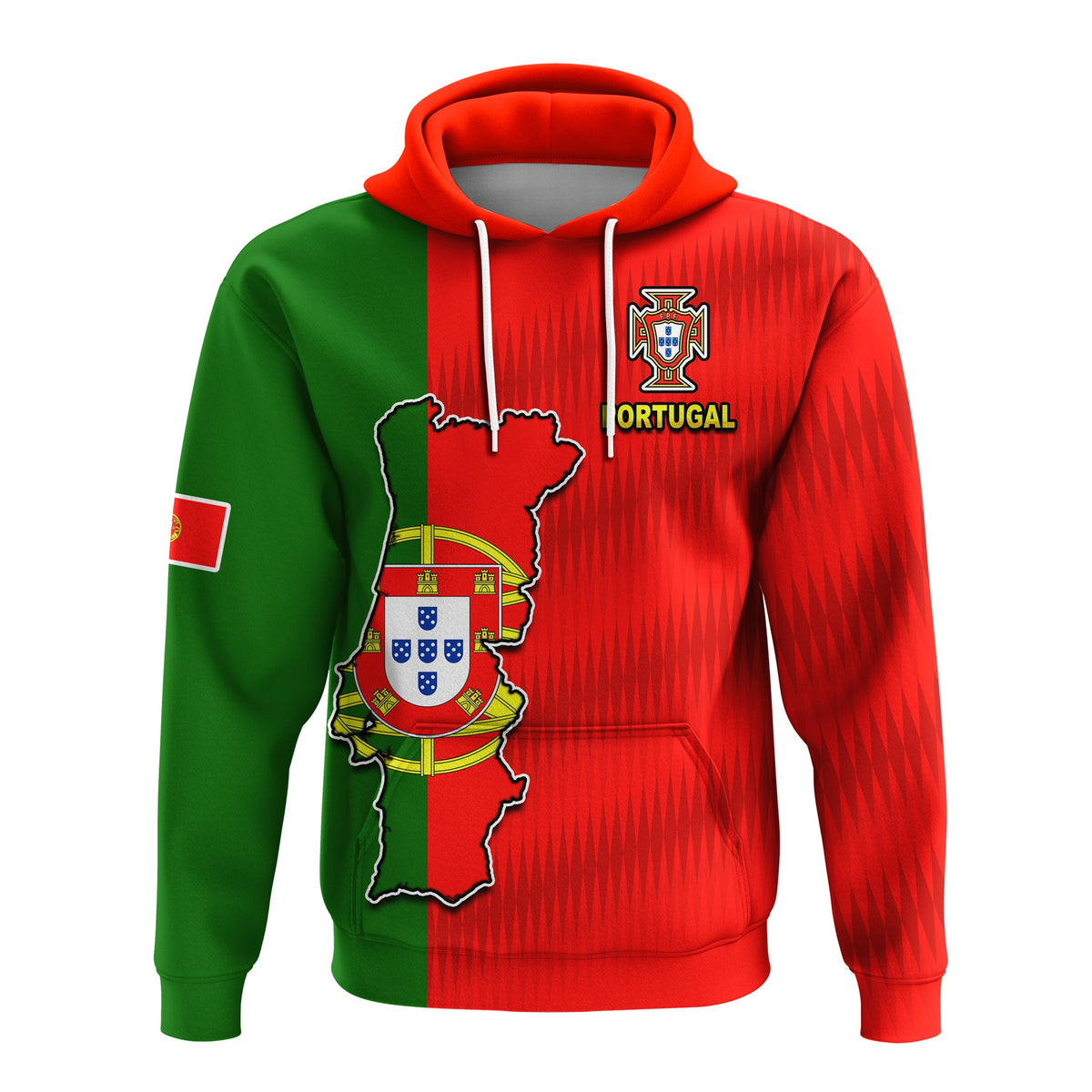 Portugal Football 2022 Hoodie Style Flag Portuguese Champions LT13 - Shopicos
