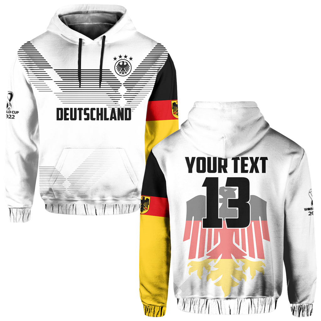 Custom Germany Football Hoodie Come On Nationalelf Soccer Deutschland Champions World Cup LT13 - Shopicos