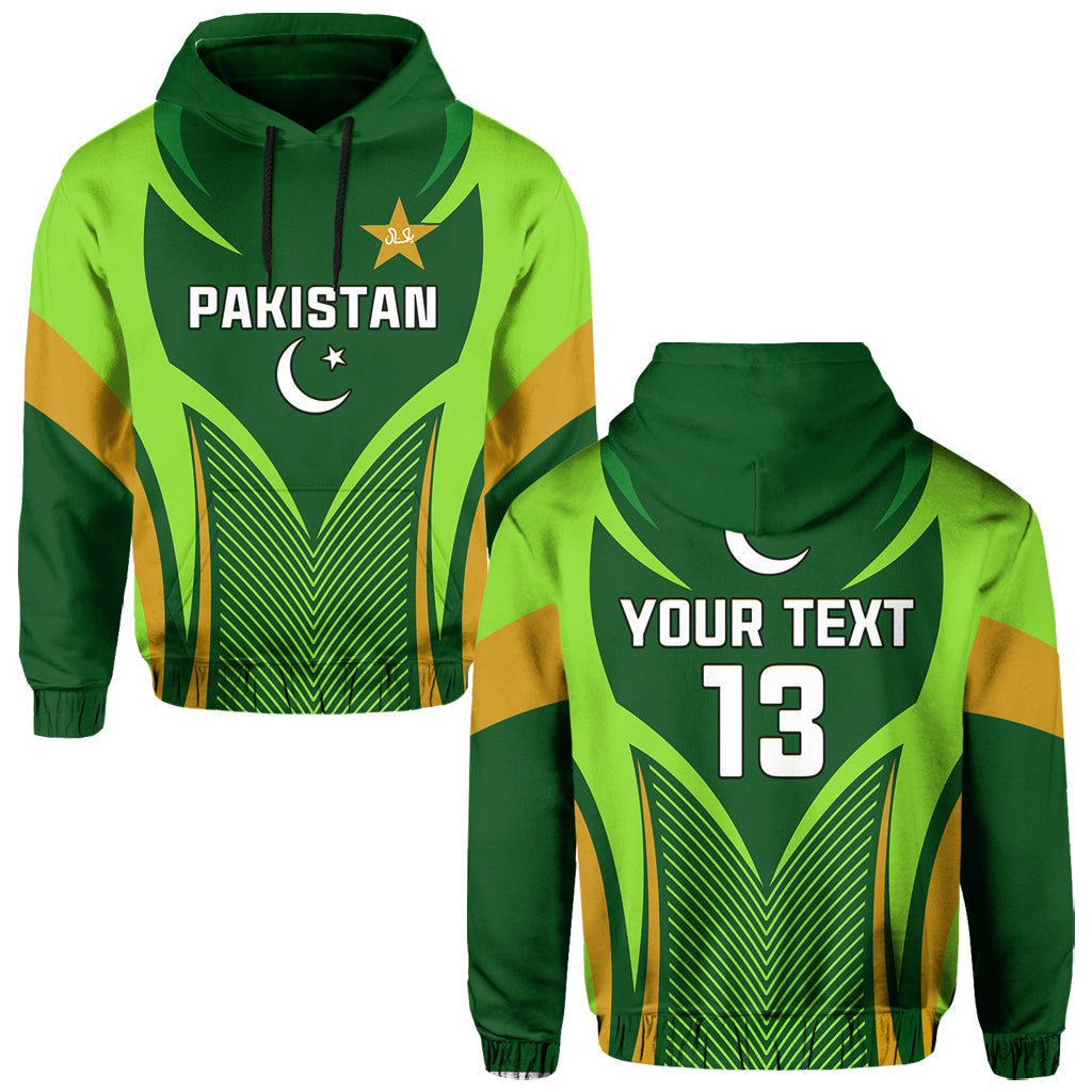 Custom Pakistan CrickeHoodie Green Shaheens Champion LT13 - Shopicos