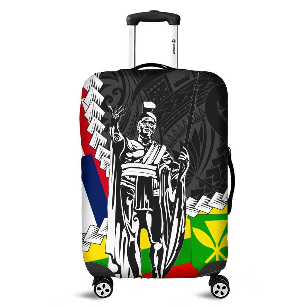 Hawaii Two Flag Kanaka Maoli King Polynesian Luggage Covers - Shopicos