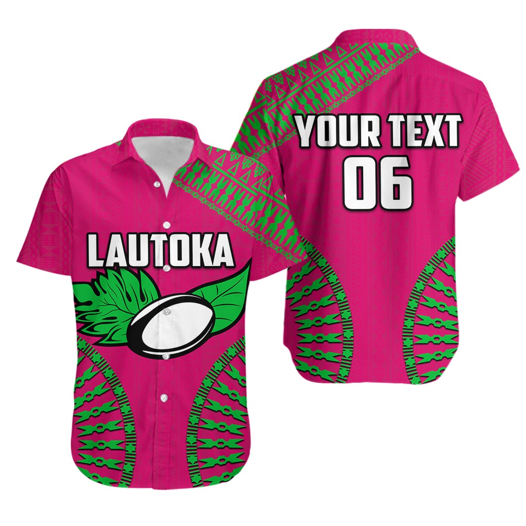 (Custom Personalised And Number) Lautoka Fiji Rugby Hawaiian Shirt LT6 - Shopicos