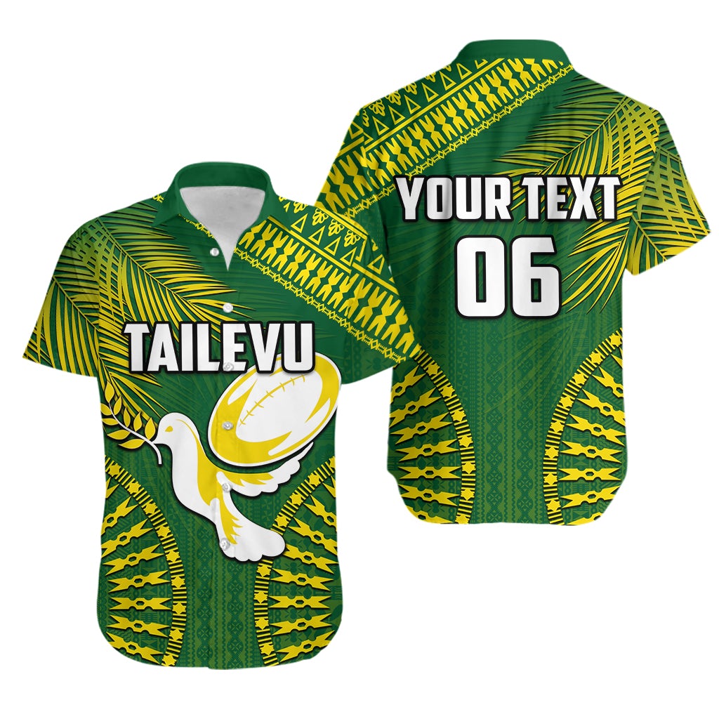 (Custom Personalised And Number) Tailevu Fiji Rugby Hawaiian Shirt LT6 - Shopicos