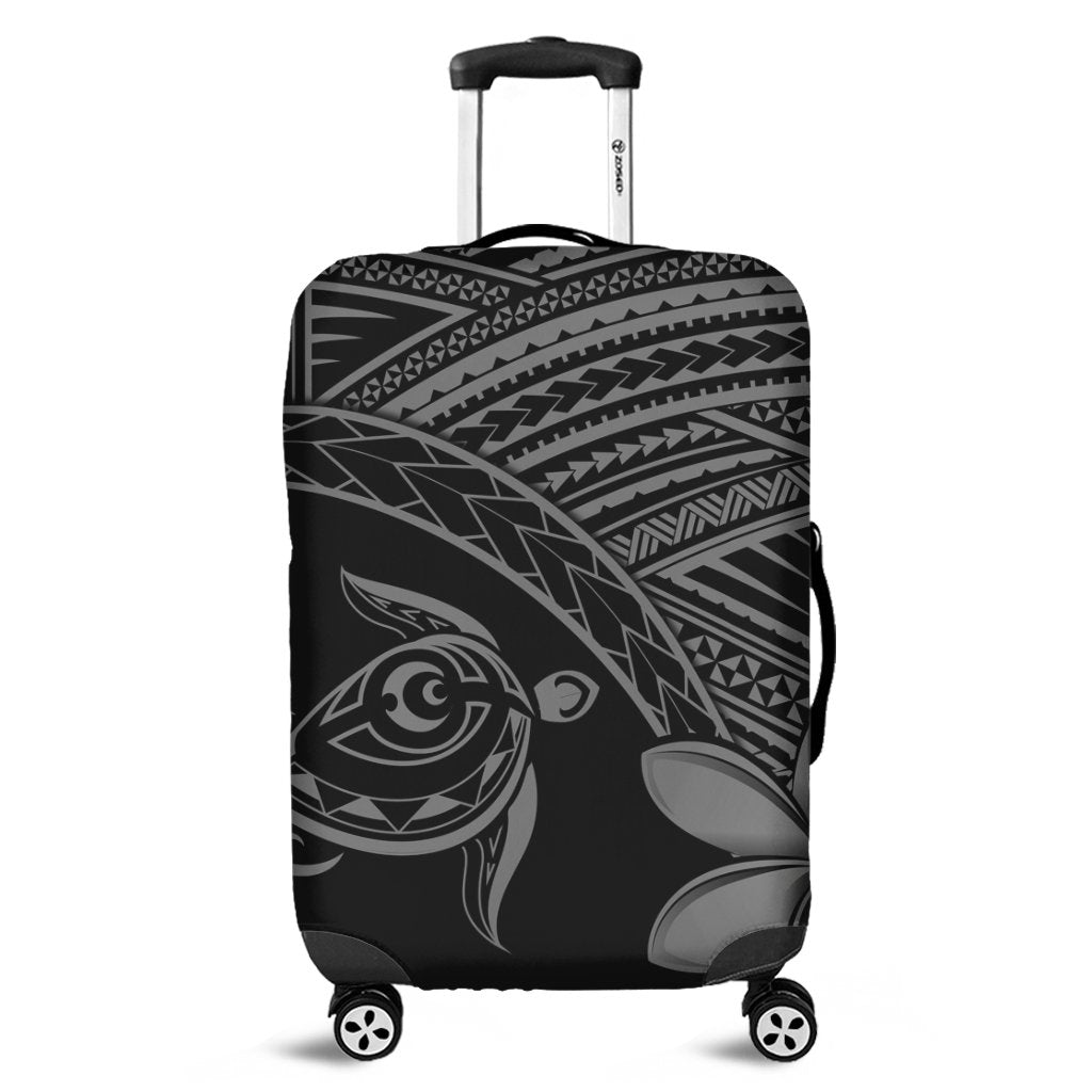 Hawaiian Turtle Plumeria Kakau Polynesian Quilt Luggage Covers Neo Gray - Shopicos