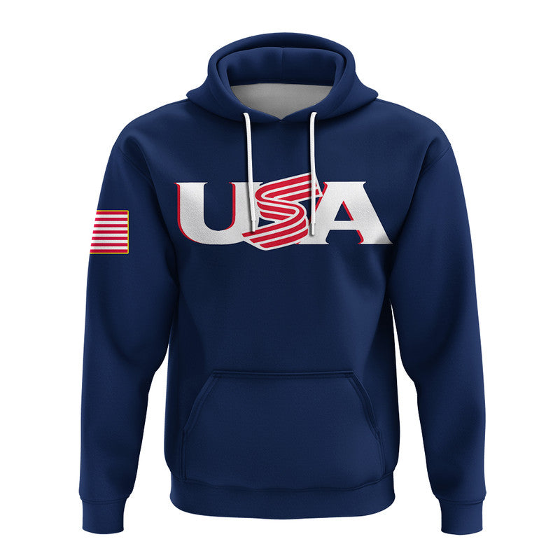 Custom Baseball 2023 USA Hoodie Blue Style LT6 - Shopicos