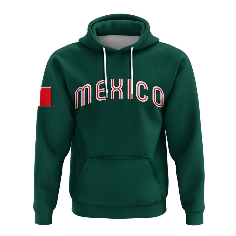 Custom Baseball 2023 Mexico Hoodie Green Style LT6 - Shopicos