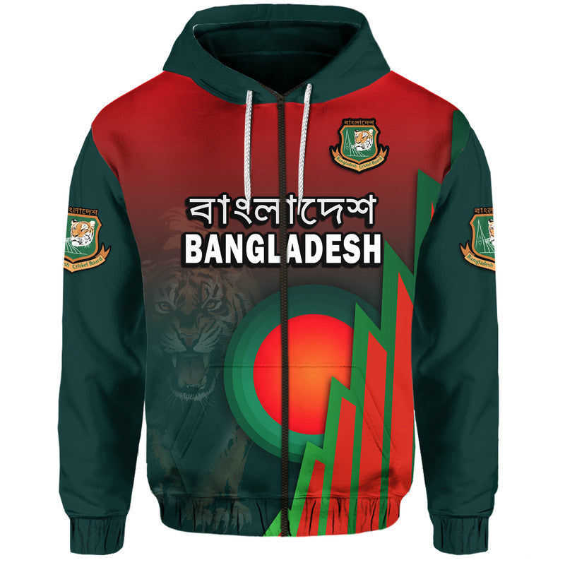 Bangladesh Bangla Tigers CrickeHoodie Tigers and Bangladesh Flag - Shopicos