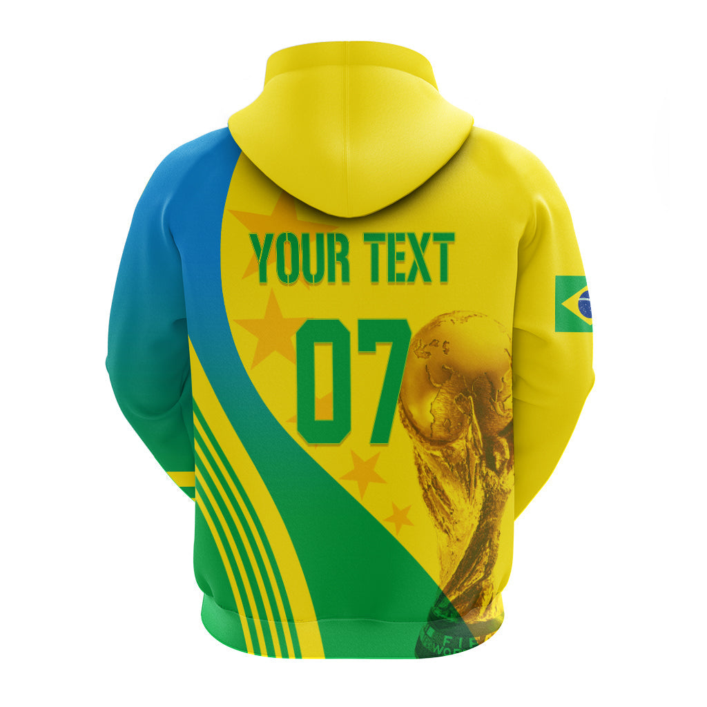 Custom Brazil Hoodie Football 2022 Pentacampe o - Shopicos