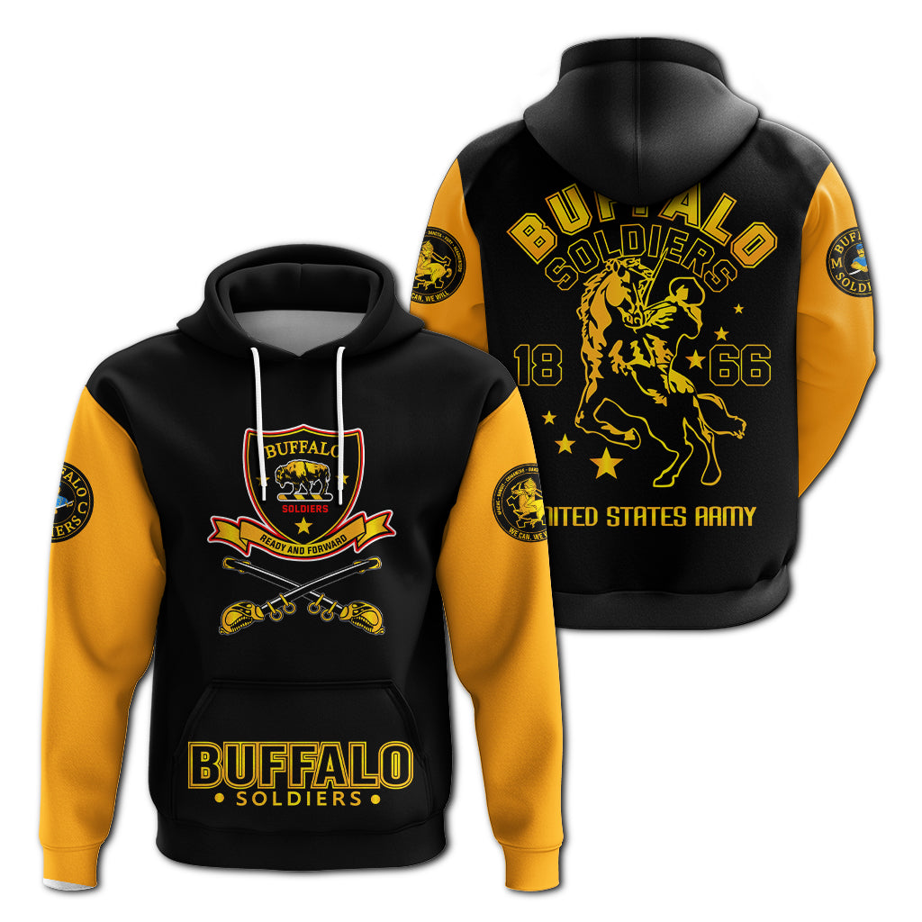 Buffalo Soldiers Hoodie African American Legend Of The Black Soldiers LT2 - Shopicos