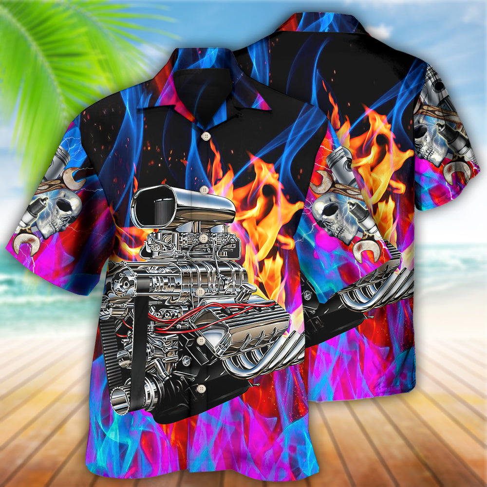 Hot Rod Amazing Colorful Flame Hawaiian Shirt - Shopicos