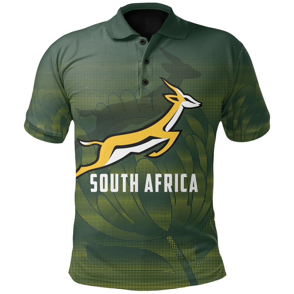 South Africa Springboks Polo Shirt Bokke Rugby - Shopicos