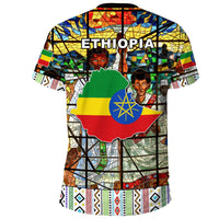 Ethiopia T Shirt Ethiopian Orthodox Flag - Shopicos