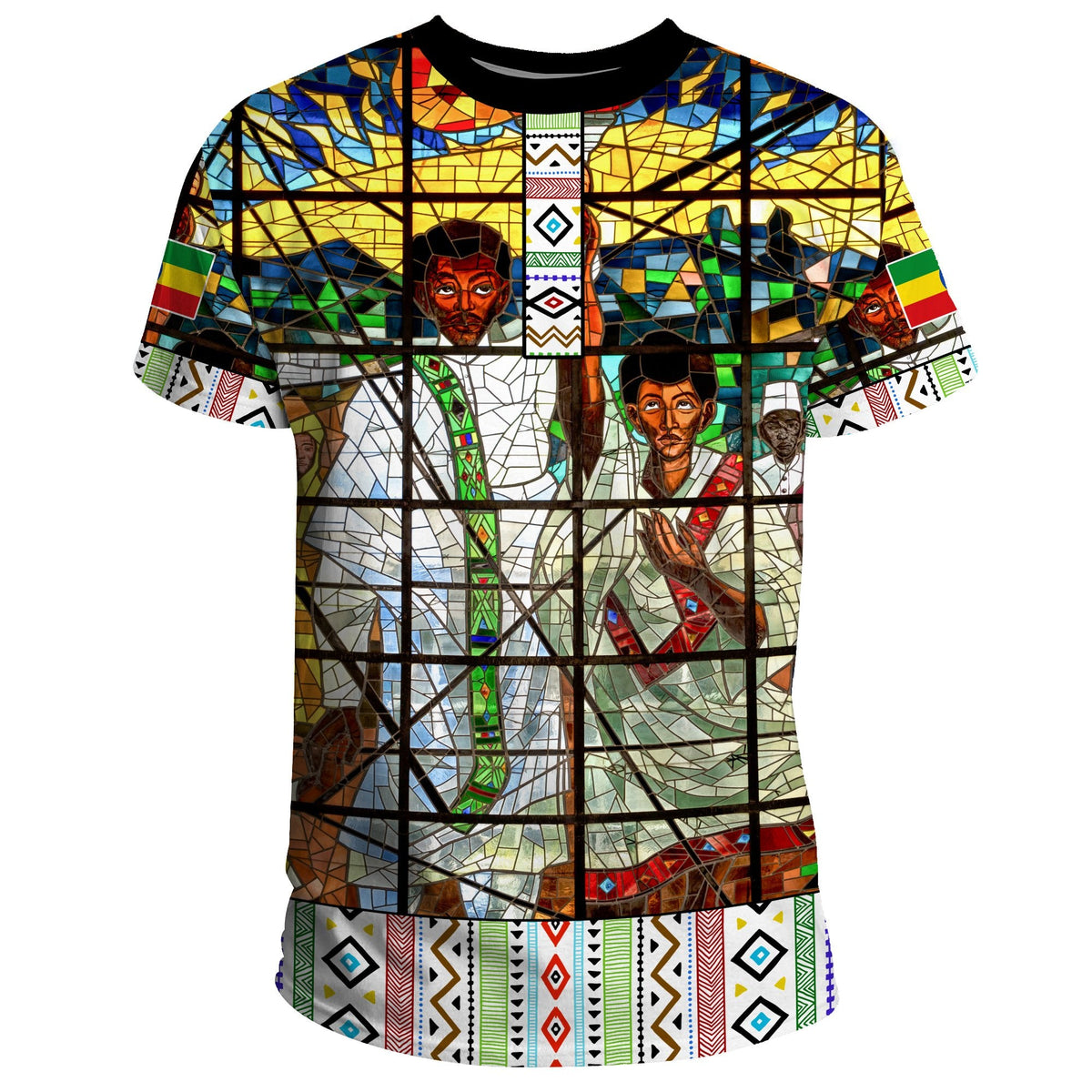 Ethiopia T Shirt Ethiopian Orthodox Flag - Shopicos