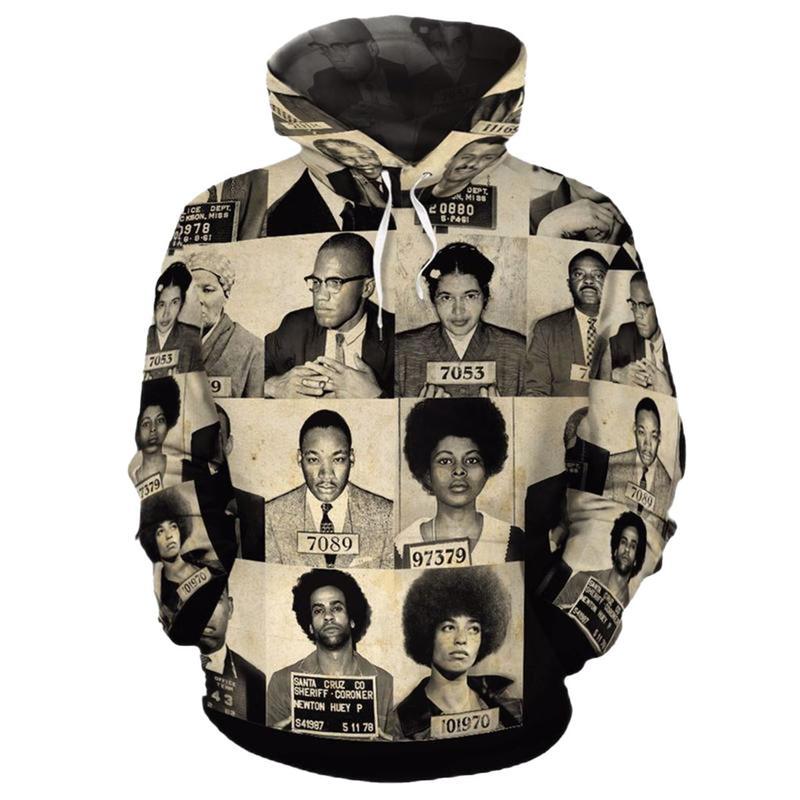 African Hoodie Civil Rights Leaders All Over Hoodie - Shopicos