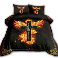 Jesus Phoenix Rose Faith Bedding Set - Shopicos