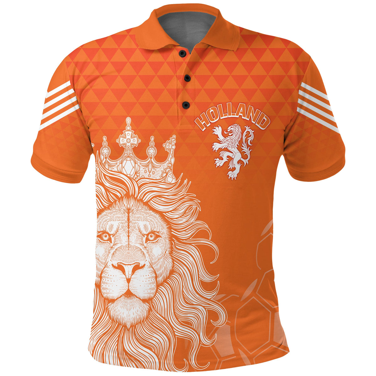 Custom Netherlands Polo Shirt Football 2022 Oranje Lions - Shopicos