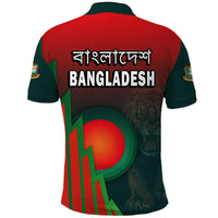 Bangladesh Bangla Tigers Cricket Polo Shirt Tigers and Bangladesh Flag - Shopicos