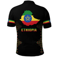 Custom Ethiopia Polo Shirt Version Map LT13 - Shopicos