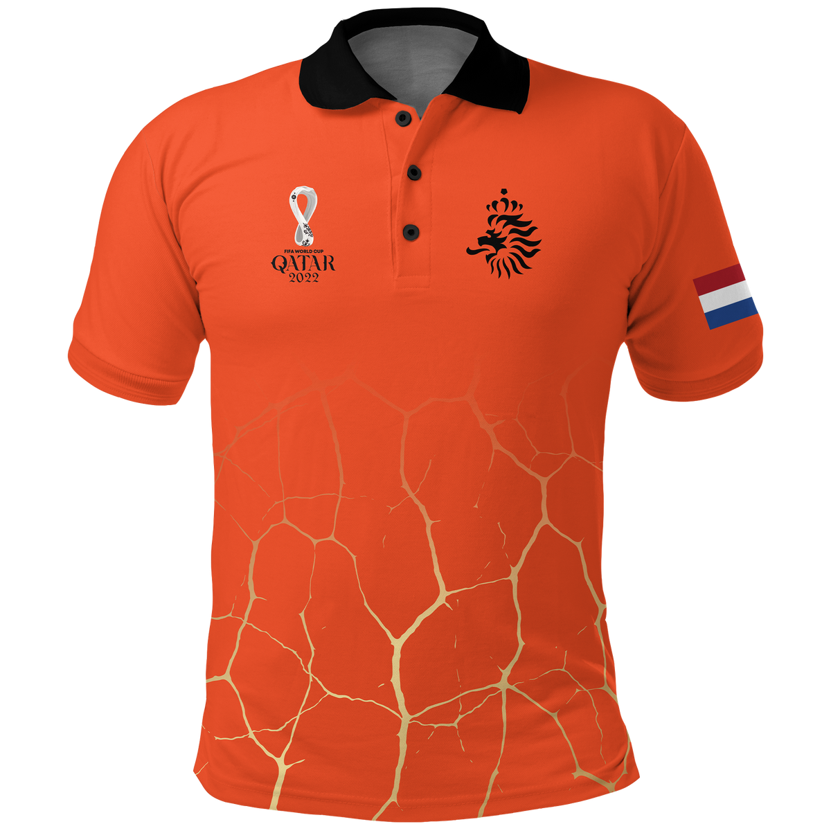 Custom Netherlands Polo Shirt Football 2022 LT2 - Shopicos