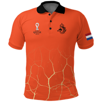 Custom Netherlands Polo Shirt Football 2022 LT2 - Shopicos
