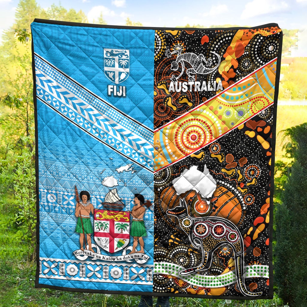 Australia Aboriginal And Fiji Tapa Premium Quilt Together LT8 - Shopicos