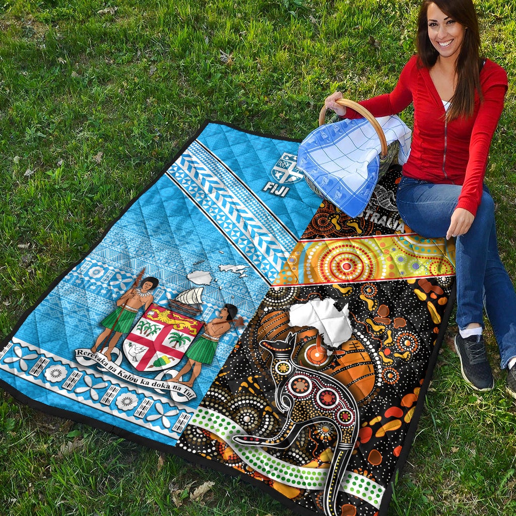 Australia Aboriginal And Fiji Tapa Premium Quilt Together LT8 - Shopicos