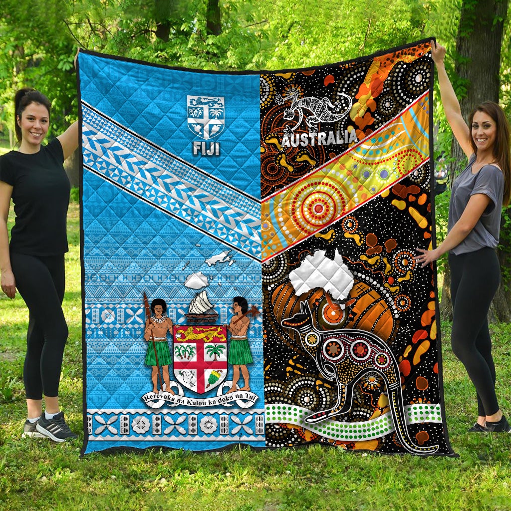 Australia Aboriginal And Fiji Tapa Premium Quilt Together LT8 - Shopicos