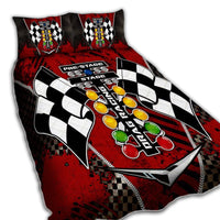 Racing Drag Racing Red Style Quilt Bed Set - Shopicos